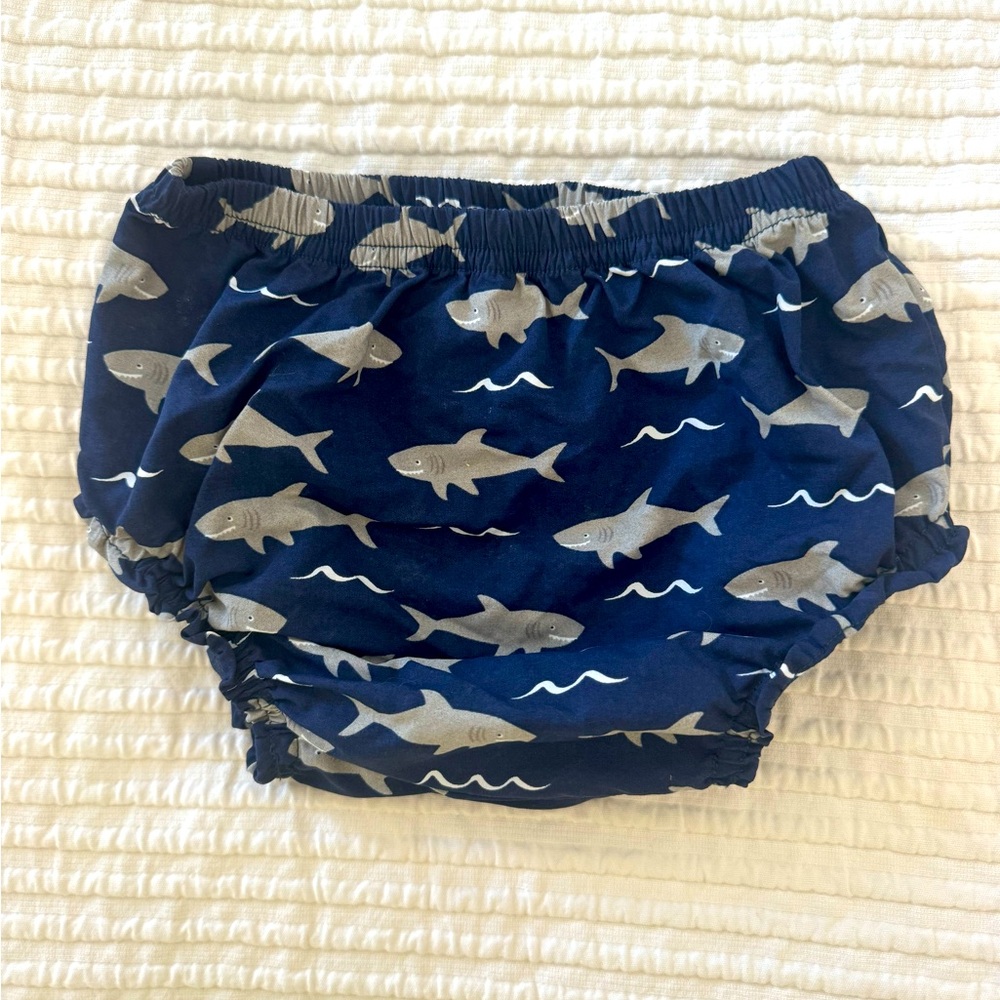 BRAND NEW - Pottery Barn Kids shark swim bottoms boy size 12-24 months